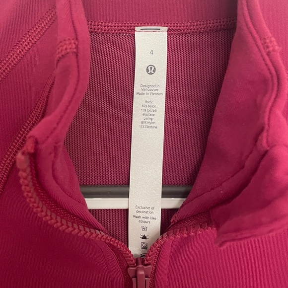 Lululemon Athletica Raspberry Zip-Up Jacket - Picture 3 of 3
